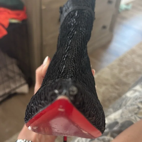 Christian louboutin moulakate 100 paile charbon - Picture 7 of 8